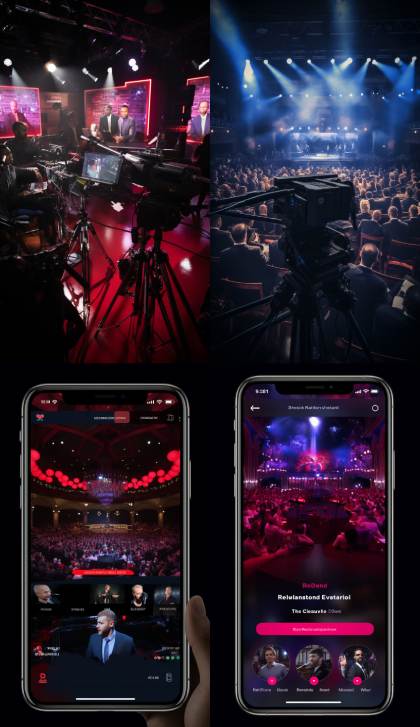 Live streaming two events simultaneously on mobile devices